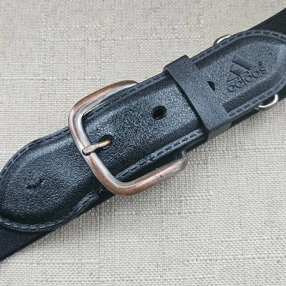 Adidas Boys Belt Black Stretched Waistband Sport Belt Pin Buckle Size adjustable - Picture 7 of 12